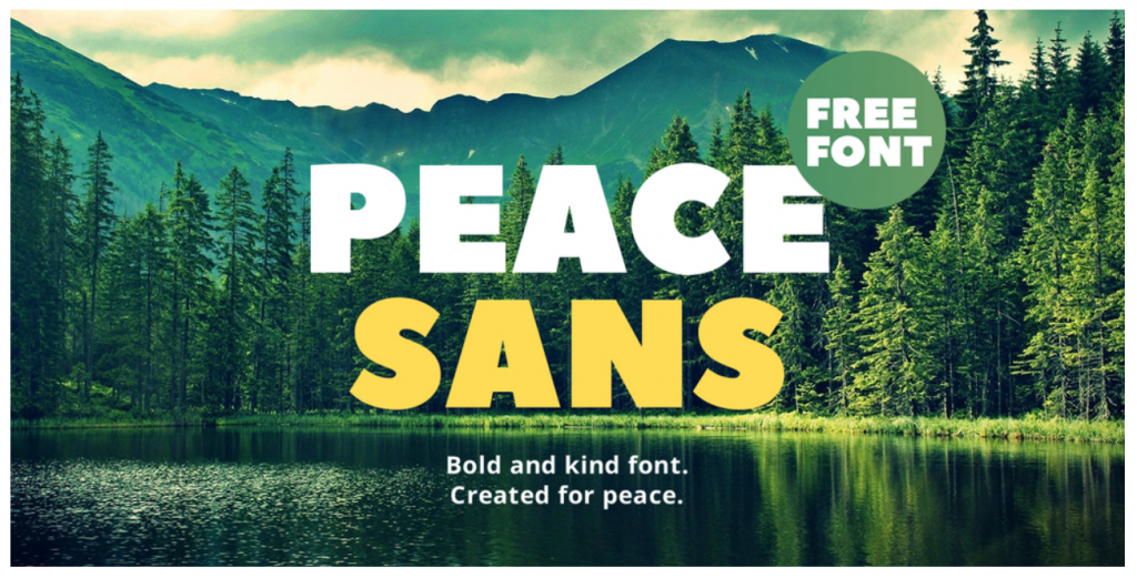 Peace sans font