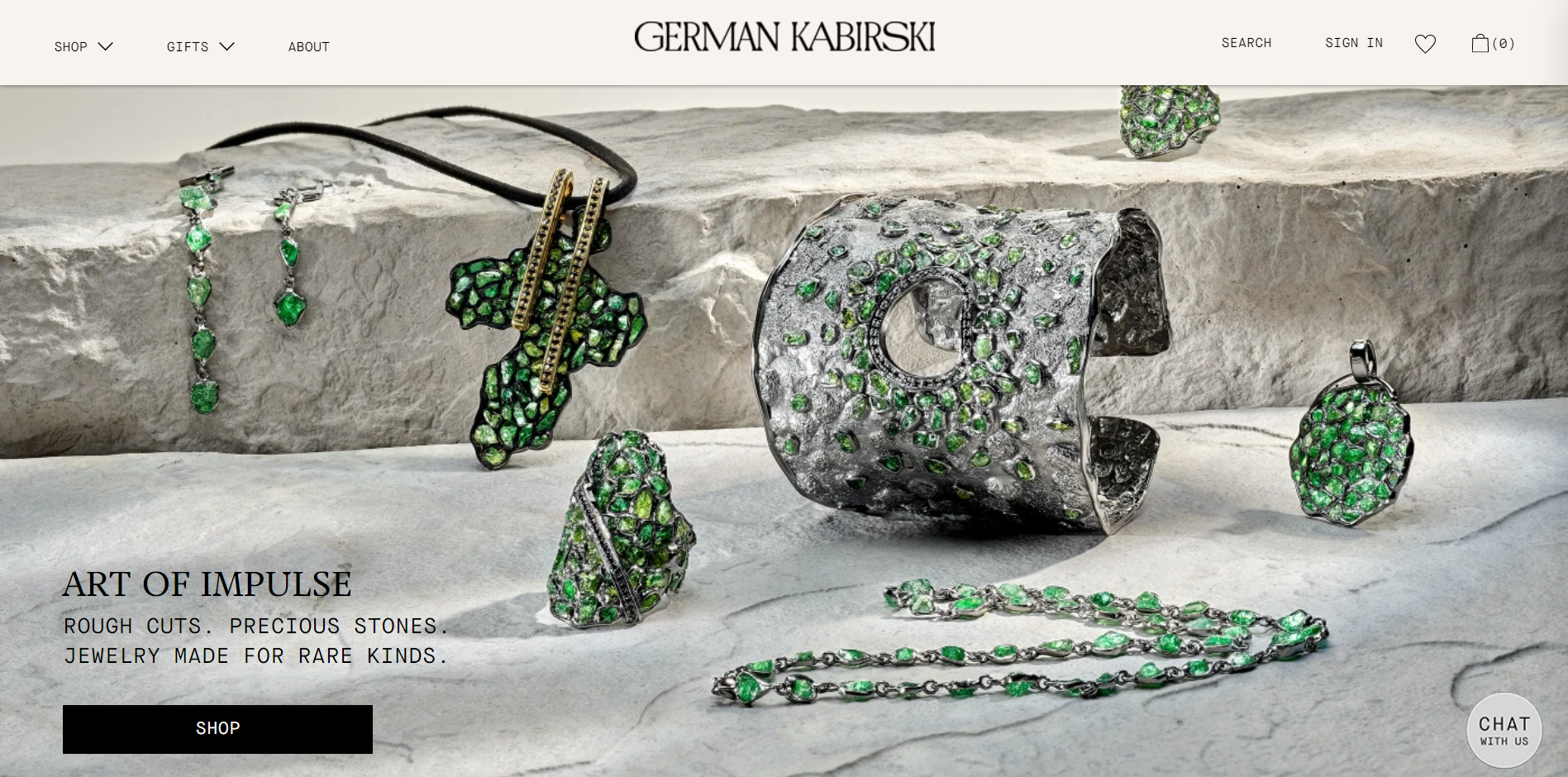 German Kabirski ecommerce type of website