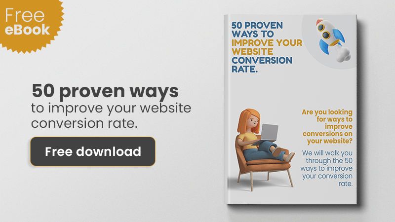 Free ebook - 50 proven ways to improve your website conversion rate