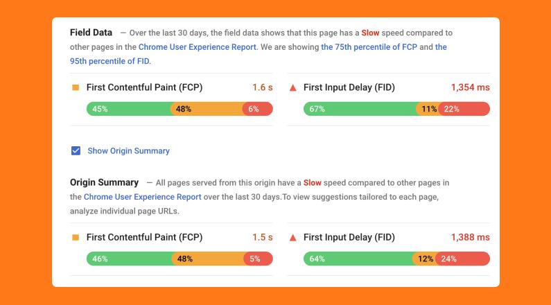 google page speed scoring